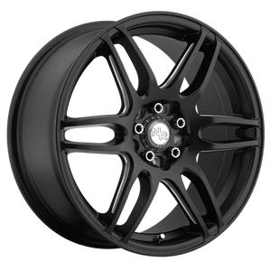 Niche M106 NR6 Matte Black Milled 18x8 +40 5x108|5x114.3mm 72.6mm - WheelWiz