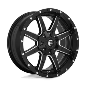 Fuel Offroad D610 MAVERICK Gloss Black Milled 22x12 -44 6x135|6x139.7mm 106.1mm - WheelWiz