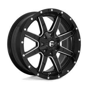 Fuel Offroad D610 MAVERICK Gloss Black Milled 22x10 +10 8x180mm 124.2mm - Wheelwiz