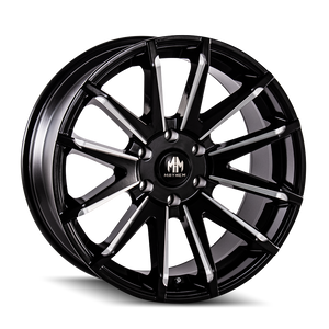 Mayhem CROSSFIRE Gloss black milled 22x9.5 +25 6x135mm 87.1mm - Wheelwiz