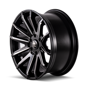 Mayhem CROSSFIRE Gloss black milled 22x9.5 +25 5x150mm 110mm - Wheelwiz