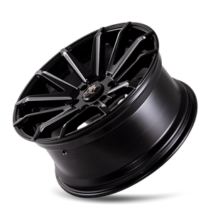 Mayhem CROSSFIRE Gloss black milled 22x9.5 +25 6x139.7mm 106mm - Wheelwiz