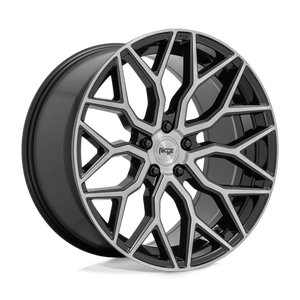 Niche M262 MAZZANTI Gloss Black Brushed Face 22x10 +30 5x120mm 74.1mm - Wheelwiz