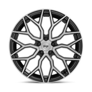 Niche M262 MAZZANTI Gloss Black Brushed Face 19x9.5 +25 5x114.3mm 72.6mm - Wheelwiz
