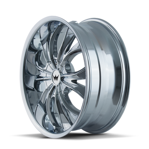 Mazzi HUSTLER Chrome 24x9.5 +30 6x135|6x139.7mm 106mm - Wheelwiz