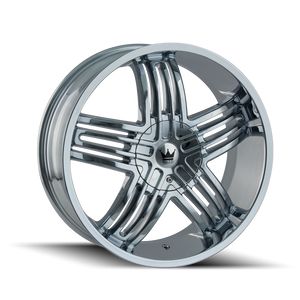 Mazzi ENTICE Chrome 20x8.5 +35 5x110|5x115mm 72.62mm - WheelWiz