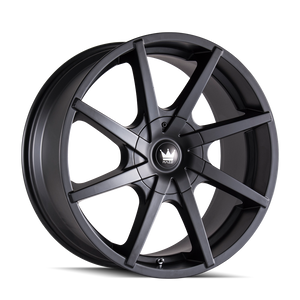 Mazzi KICKSTAND Matte black 20x8.5 +35 5x114.3|5x127mm 72.62mm - Wheelwiz