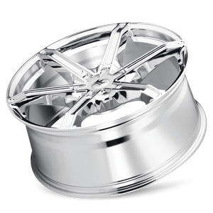 Mazzi STILTS Chrome 24x9.5 +18 5x115|5x120mm 74.1mm - Wheelwiz
