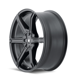 Mazzi STILTS Matte black 18x8 +30 6x120|6x132mm 74.5mm - Wheelwiz