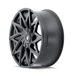 Mazzi BIG EASY Matte black 20x8.5 +35 5x108|5x114.3mm 72.6mm - Wheelwiz