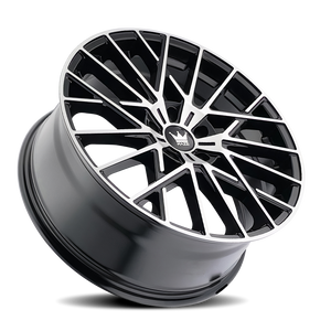 Mazzi JINX Gloss black machined 18x8 +40 5x108mm 63.5mm - Wheelwiz