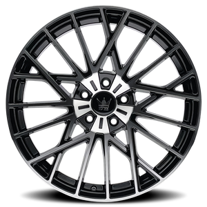 Mazzi JINX Gloss black machined 18x8 +40 5x112mm 66.56mm - Wheelwiz