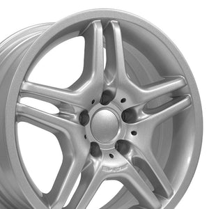 OE Wheels Replica MB02 Silver 17x7.5 +35 5x112mm 66.6mm - Wheelwiz