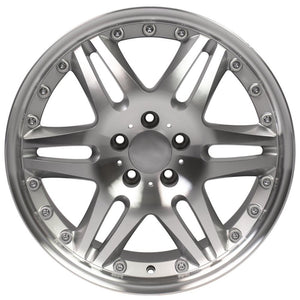 OE Wheels Replica MB09 Silver Machined 18x8.5 +35 5x112mm 66.6mm