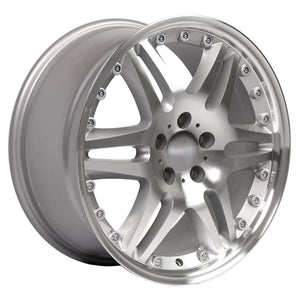 OE Wheels Replica MB09 Silver Machined 18x8.5 +35 5x112mm 66.6mm