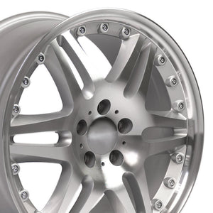 OE Wheels Replica MB09 Silver Machined 18x8.5 +35 5x112mm 66.6mm