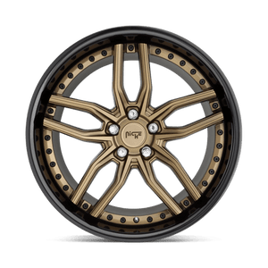 Niche M195 METHOS Matte Bronze Black Bead Ring 19x8.5 +35 5x120mm 72.6mm - Wheelwiz