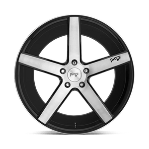 Niche M124 MILAN Gloss Black Brushed 20x8.5 +35 5x120mm 72.6mm - Wheelwiz