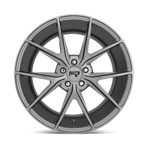 Niche M116 MISANO Matte Gun Metal 20x9 +26 5x112mm 66.6mm - Wheelwiz