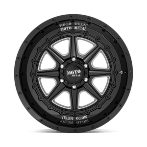Moto Metal MO801 PHANTOM Gloss Black Milled 20x10 -18 5x139.7mm 78.1mm - Wheelwiz
