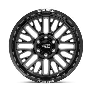 Moto Metal MO802 Gloss Black Milled 20x10 -18 8x180mm 124.2mm - WheelWiz