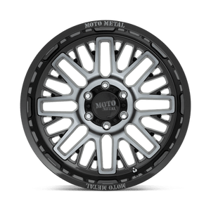 Moto Metal MO802 WARLOCK Gloss Black Mach W/ Gray Tint 20x9 +18 6x135mm 87.1mm - Wheelwiz