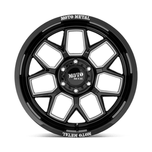 Moto Metal MO803 BANSHEE Gloss Black Milled 20x10 -18 5x127mm 71.5mm - Wheelwiz