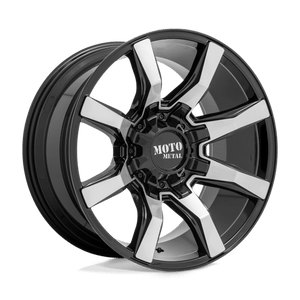 Moto Metal MO804 SPIDER Gloss Black Machined 20x10 -18 8x165.1mm 125.1mm - Wheelwiz