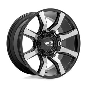 Moto Metal MO804 SPIDER Gloss Black Machined 20x9 +18 6x135|6x139.7mm 106.1mm - WheelWiz
