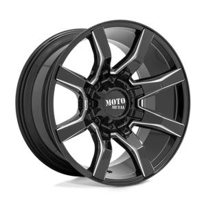 Moto Metal MO804 SPIDER Gloss Black Milled 20x9 0 5x127|5x139.7mm 78.1mm - Wheelwiz