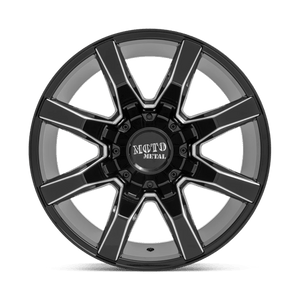 Moto Metal MO804 SPIDER Gloss Black Milled 20x9 +18 5x127|5x139.7mm 78.1mm - WheelWiz