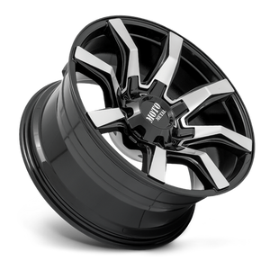 Moto Metal MO804 SPIDER Gloss Black Machined 20x9 0 6x120|6x139.7mm 78.1mm - Wheelwiz
