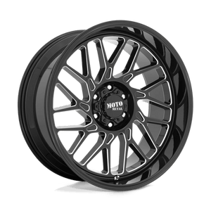 Moto Metal MO805 Gloss Black Milled 22x10 -18 8x170mm 125.1mm - Wheelwiz