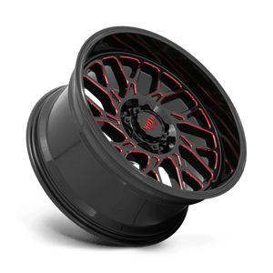 Moto Metal MO805 Gloss Black Milled W/ Red Tint 20x10 -18 8x170mm 125.1mm - Wheelwiz