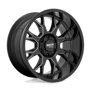 Moto Metal MO806 Gloss Black Milled 22x12 -44 6x135mm 87.1mm - Wheelwiz