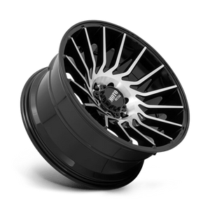 Moto Metal MO807 Gloss Black Machined 22x12 -44 5x127mm 71.5mm - Wheelwiz