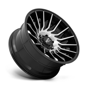 Moto Metal MO807 Gloss Black Machined 22x12 -44 8x165.1mm 125.1mm - Wheelwiz