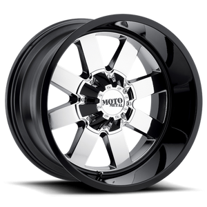 Moto Metal MO962 Pvd Center Gloss Black Lip 17x10 -24 6x135|6x139.7mm 106.1mm - WheelWiz