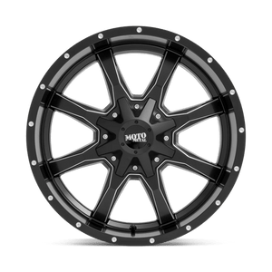 Moto Metal MO970 Semi Gloss Black Milled 17x9 -12 6x135|6x139.7mm 106.1mm - Wheelwiz