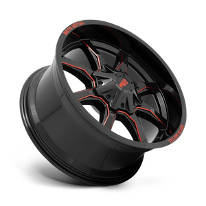 Moto Metal MO970 G-blk Milled Red Moto Metal Lp 20x10 -18 8x180mm 124.2mm - Wheelwiz