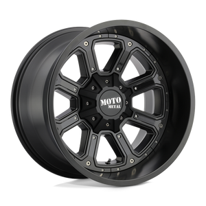 Moto Metal MO984 SHIFT Matte Black Gloss Black Inserts 20x10 -24 8x170mm 125.1mm - WheelWiz