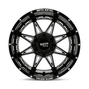 Moto Metal MO993 HYDRA Gloss Black Milled 17x9 -12 8x165.1mm 125.1mm - Wheelwiz