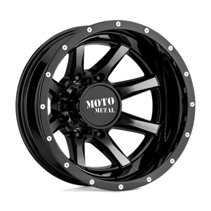 Moto Metal MO995 Gloss Black Machined - Rear 17x6.5 -140 8x165.1mm 125.1mm - WheelWiz