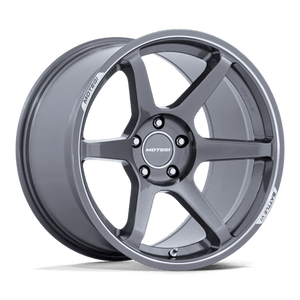 Motegi MR160 BATTLE VI Gloss Gunzilla W/ Machined Lip 19x8.5 +25 5x112mm 66.6mm - Wheelwiz