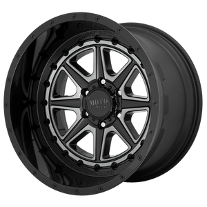 Moto Metal MO801 PHANTOM Gloss Black With Gray Tint 24x12 -44 8x170mm 125.1mm - WheelWiz
