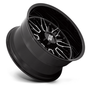 Moto Metal MO809 STINGER Gloss Black Machined 22x12 -44 8x180mm 124.2mm - Wheelwiz