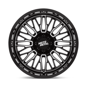 Moto Metal MO809 STINGER Gloss Black Machined 22x12 -44 8x180mm 124.2mm - Wheelwiz