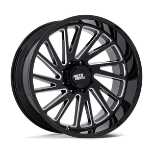 Moto Metal MO811 COMBAT Gloss Black Milled 20x10 -18 8x165.1mm 125.1mm - Wheelwiz
