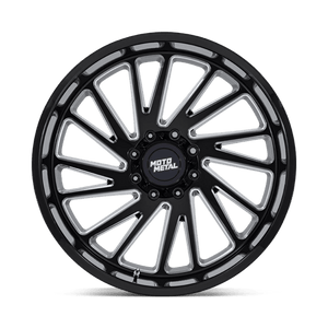 Moto Metal MO811 COMBAT Gloss Black Milled 24x12 -44 6x139.7mm 106.1mm