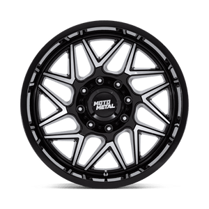 Moto Metal MO812 TURBINE Gloss Black W/ Machined Face 20x10 -18 8x165.1mm 125.1mm